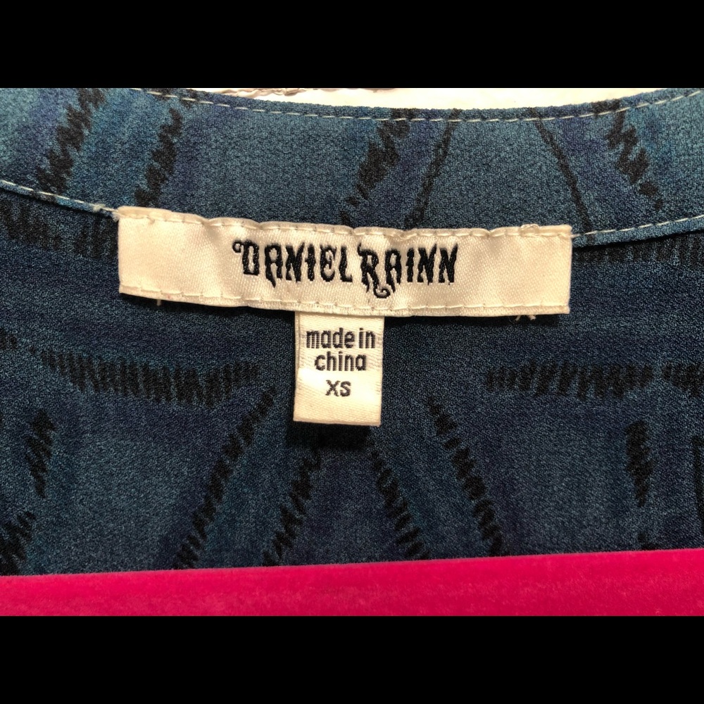 Short sleeve printed ombré dress